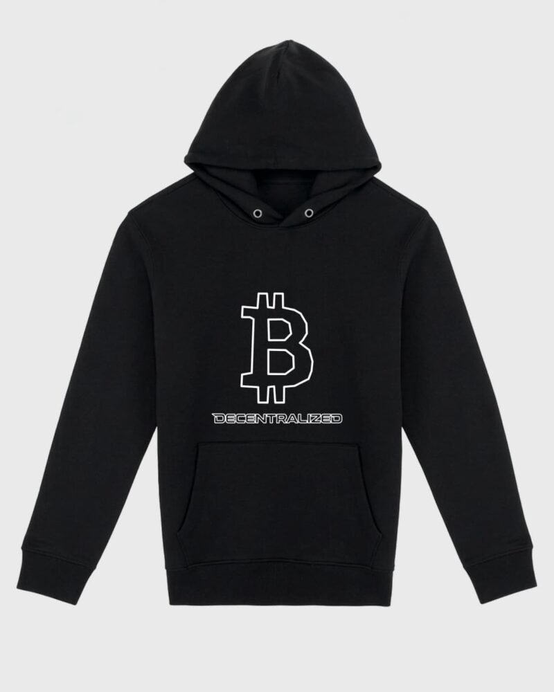 Sudadera de bitcoin marca decentralized