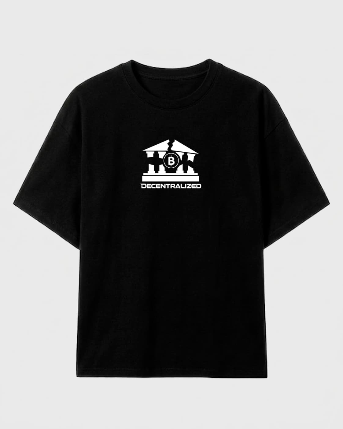 camiseta btc con diseño minimalista