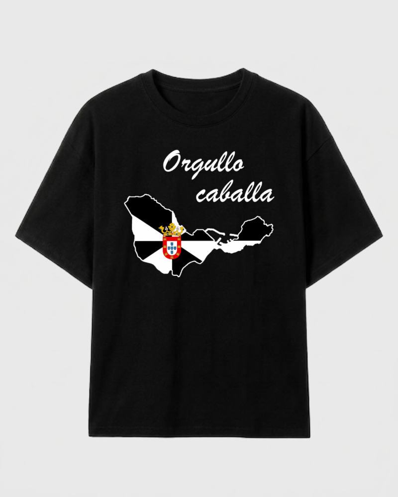 Camiseta con inscripción "orgullo caballa" en apoyo a Ceuta.